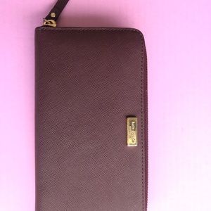 Deep purple Kate spade wallet